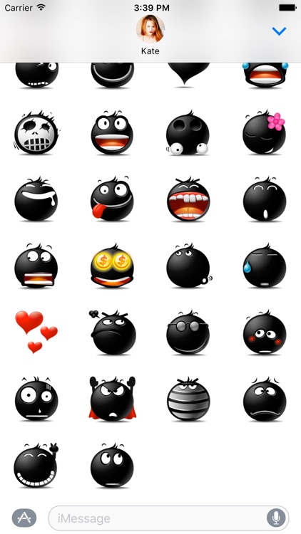 Simon's Popo Black Stickers Pack