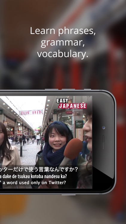 Learn to speak Japanese with vocabulary & grammar