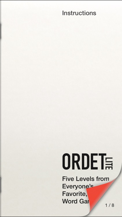 Ordet Lite: Five Levels from the Word Game