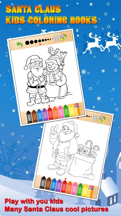 Santa Claus Christmas Kids Coloring Books for Baby