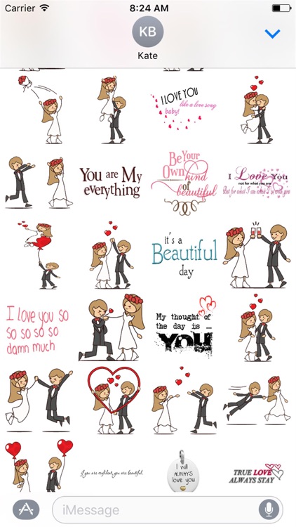 I Will Love You Forever Stickers