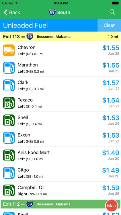 iExit Interstate Exit Guide screenshot-3