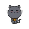 Black Cat Sticker