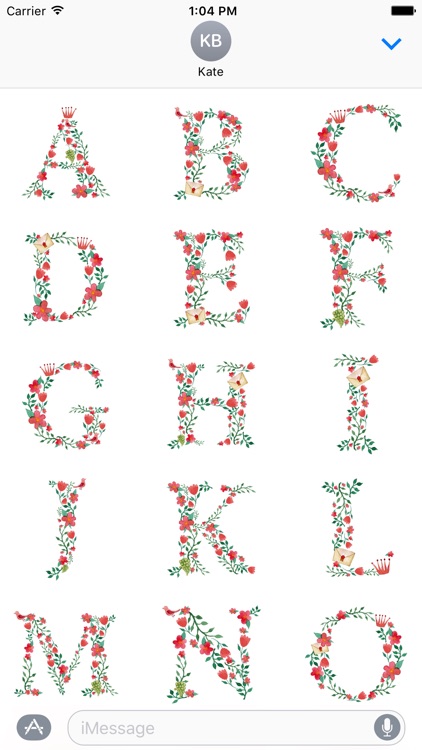 Floral Alphabet