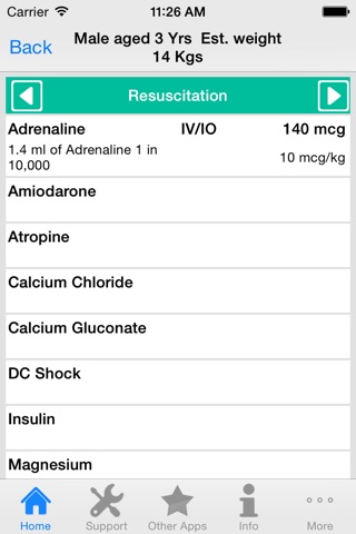 PICU Calculator Lite screenshot 4