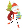 Funny Snowman - Merry Christmas Sticker Vol 06