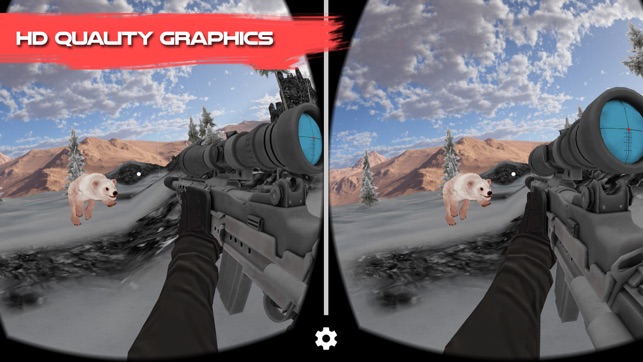 Polar Bear Sniper Hunting - Virtual Reality (VR)(圖4)-速報App