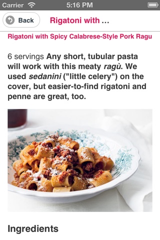 Delicious Pasta Recipes screenshot 2