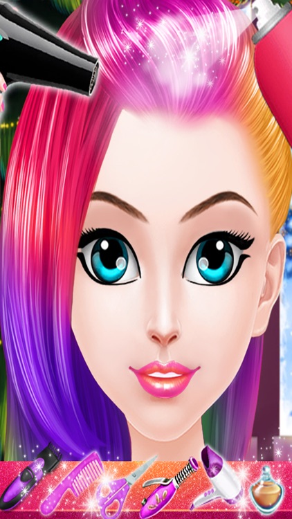 Christmas Hair Salon Spa and Hair Makeup Games