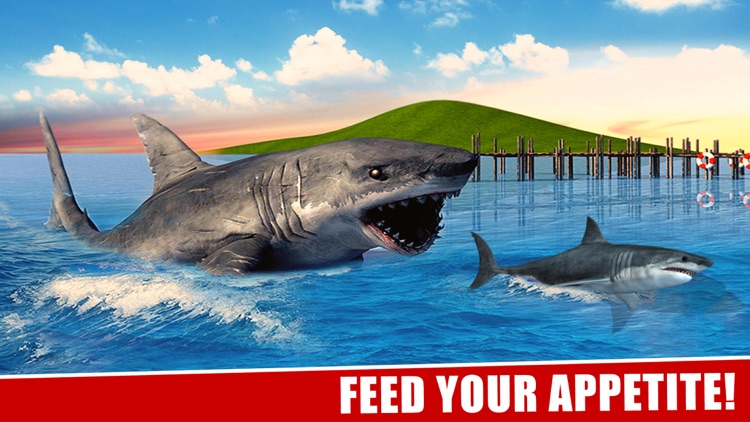 Shark Attack Simulator 3D Great white Fish fighting