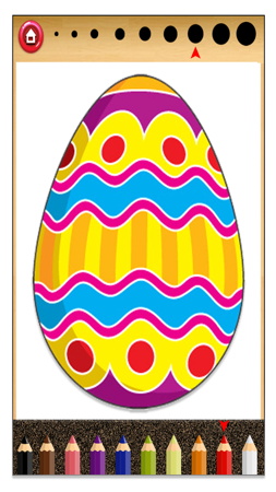 color the coloring pages of easter eggs.