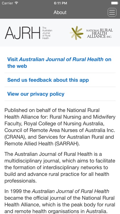 Australian Journal of Rural Health screenshot-4