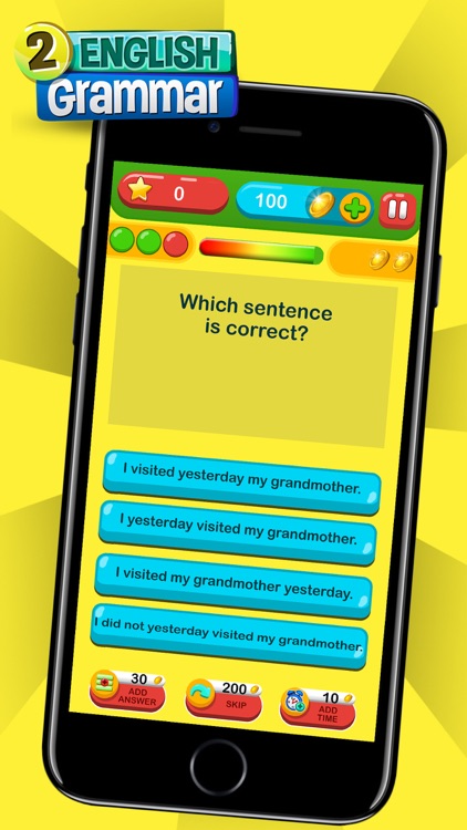 English Grammar Level 2 Quiz – Fun Trivia Test