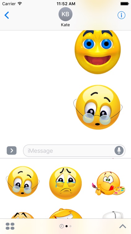 Emoji Symbol HD Stickers for iMessage screenshot-3