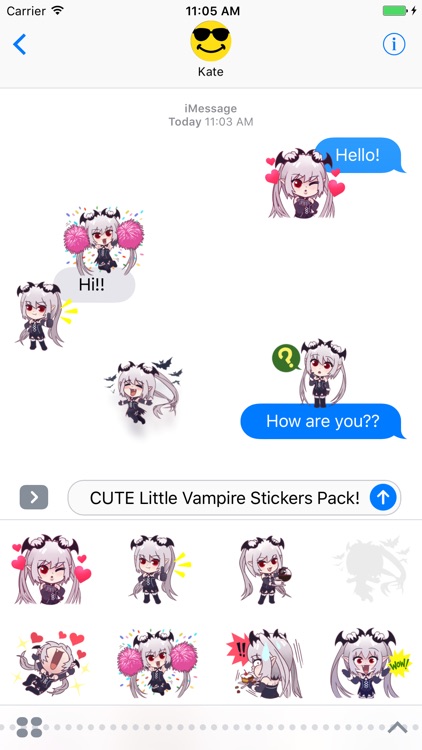 Little Cute Vampire Stickers!