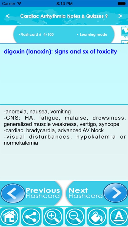 Cardiac Arrhythmia Exam Review App- Notes & Quiz
