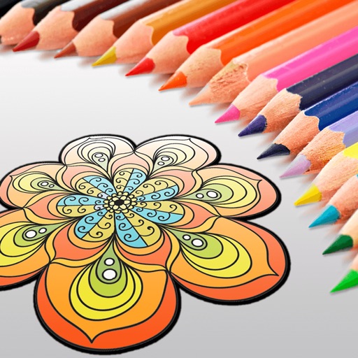 Mandala & Zen Anti-stress Coloring Book for Adults Icon