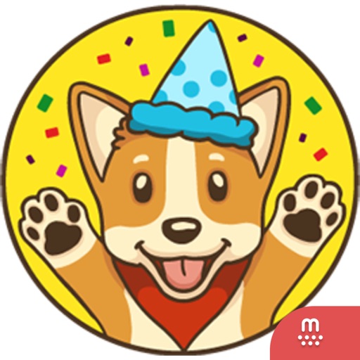 Playful Corgi stickers for iMessage icon