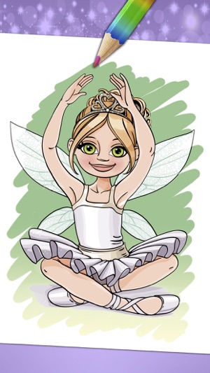 Magical ballerina coloring book pages game(圖1)-速報App