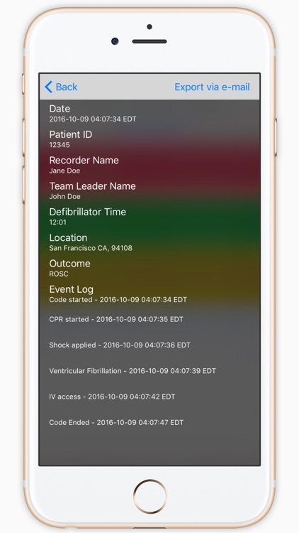 Code Blue: Cardiopulmonary Event Timer screenshot-4