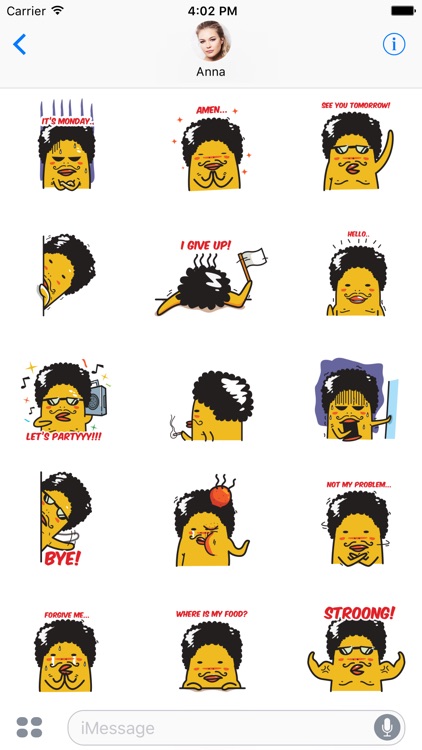 Afro Guy Stickers