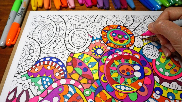 Mandala Coloring Book - Adults Coloring Book Relax by Diego Torres