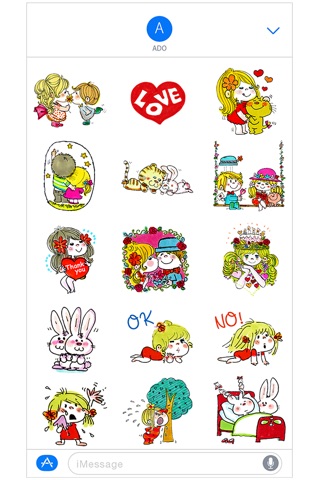 ADO MIZUMORI Cutie Stickers screenshot 2