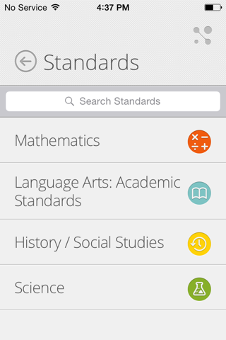 Nebraska Academic Standards screenshot 2