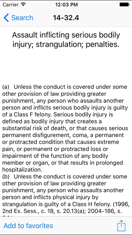 NCLaw - Criminal Law - Chapters 20/50/90 screenshot-3