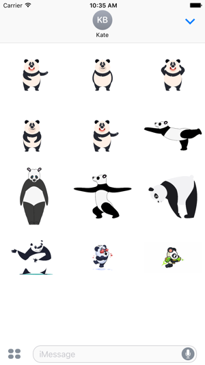 熊猫 瑜伽 貼紙 大