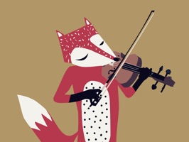 Musical friends, dancing friends, posing friends get them all in "Friendly Animals" Redbubble sticker pack