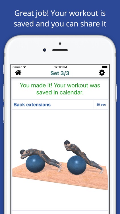 Exercise Ball Workout Challenge Free - Get fit screenshot-3