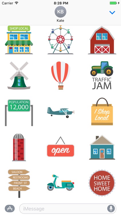Small Town Stickers