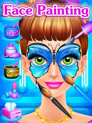 Captura de Pantalla 4 Crazy Slumber Party - Makeup, Face Paint, Dressup, Spa and Makeover - Girls Beauty Salon Games iphone