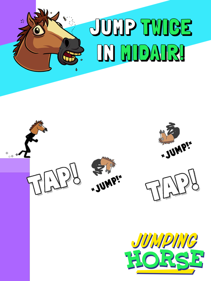 Jumping Horse Head Running Arcade Game