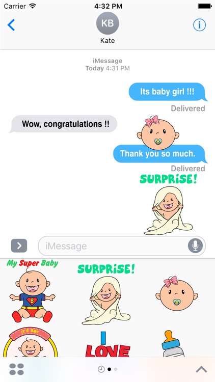 My First Steps - New Born Baby Stickers Pack screenshot-1