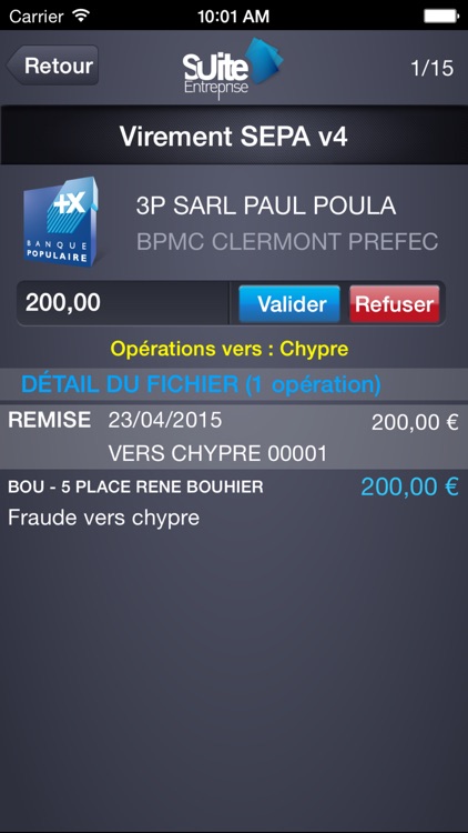 Suite Entreprise Mobile Banque Populaire screenshot-3