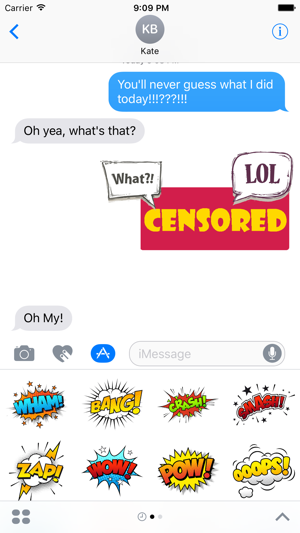 Comic and Caption Word Stickers for iMessage(圖2)-速報App