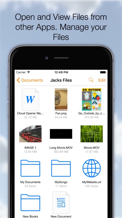 Cloud Opener - File manager, Movie player and more screenshot-0