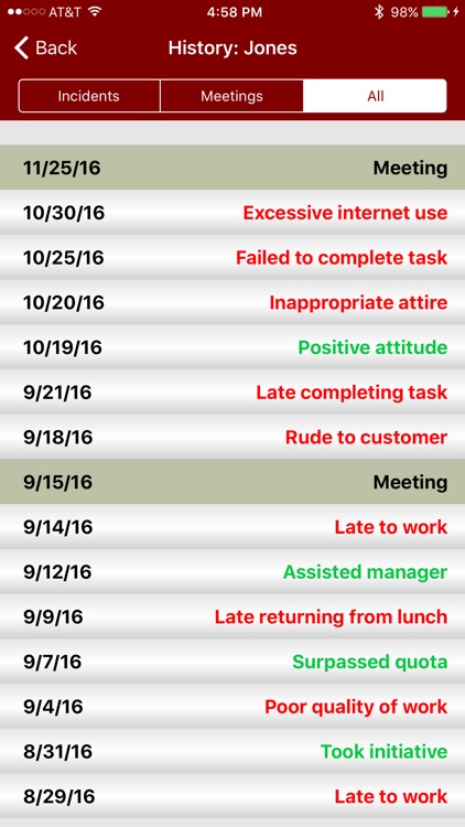 Employee Manager: Goal and Incident Tracking screenshot-3