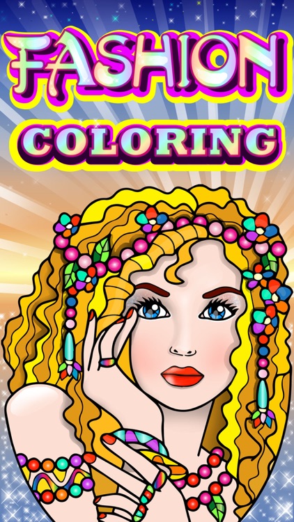 Fashion Coloring Book for Adults with Girls Games