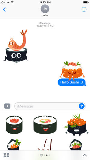 Sushi Stickers for iMessage #2(圖1)-速報App