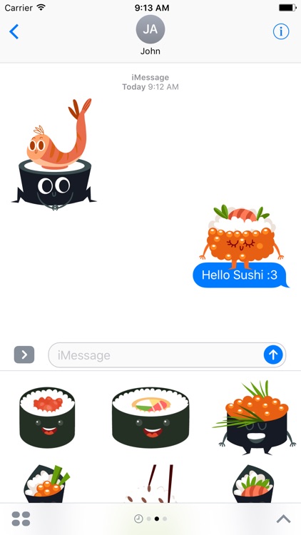 Sushi Stickers for iMessage #2