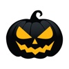 Black Pumpkin Halloween Sticker for iMessage