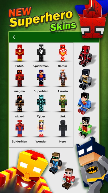 SuperHero Skins Pro - Minecraft Pocket Edition