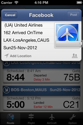 iFlight -- Real-time Flight Tracker screenshot 4