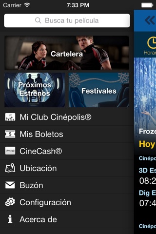 Cinépolis screenshot 2