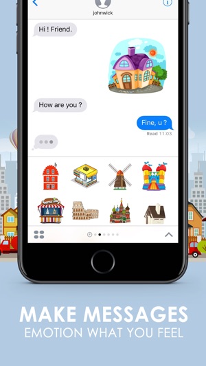 City Town Emoji Stickers Keyboard Themes ChatStick(圖2)-速報App