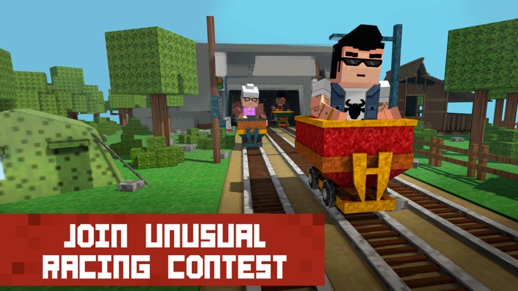 Block Mine Cart Racing Adventures 3D Full