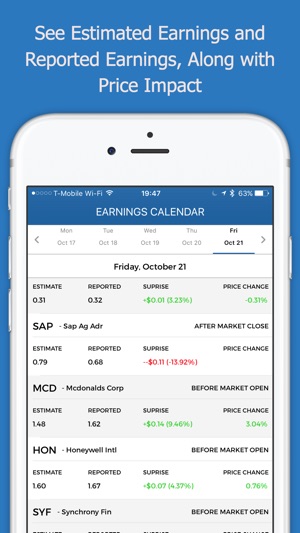 Stock Earnings Calendar with Conference Calls(圖1)-速報App